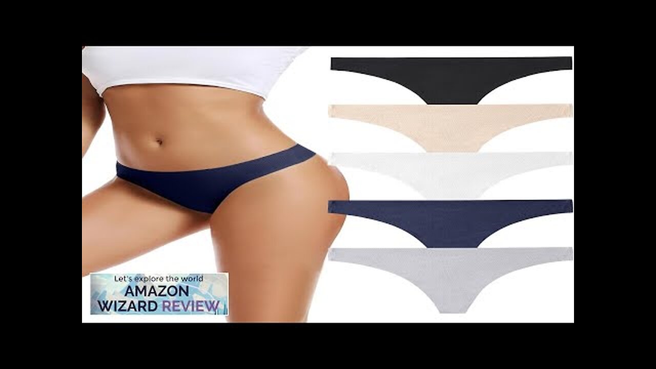 Voenxe Seamless Women Underwear Thongs No Show Ladies Breathable Panties Review