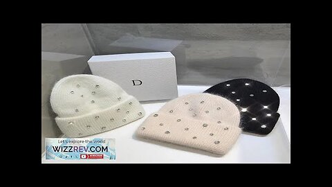 2024 Luxury Rhinestone Winter Hats for Womem Elegant Fashion Designer Angola Warm Review