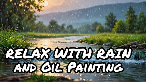 1 Hour of Rain Sounds with Mesmerizing Oil Paintings – Relax & Unwind