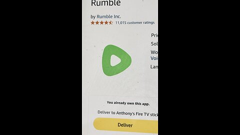 Rumble App for Amazon App store