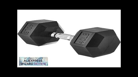 Rubber Encased Exercise & Fitness Hex Dumbbell Hand Weight for Strength Training Review