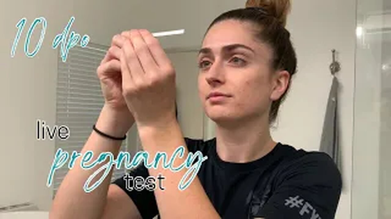 Live Pregnancy Test | Clomid Round 1 | 10 DPO