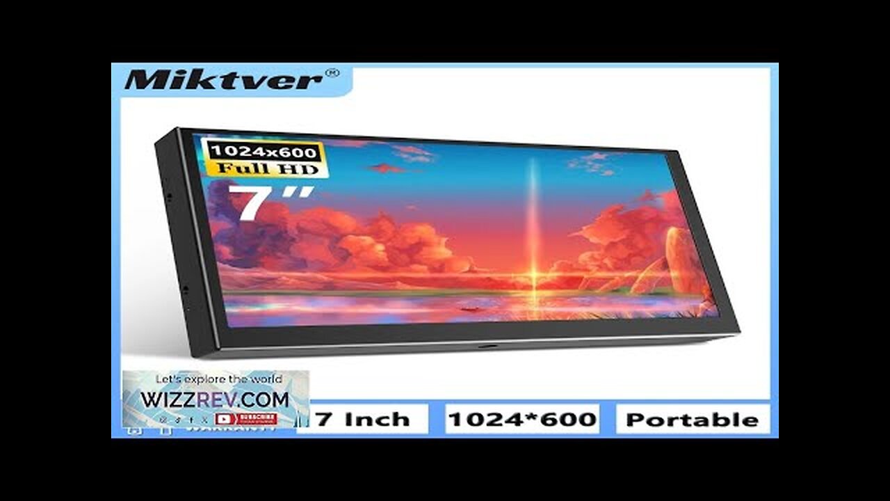 Miktver S701H Mini 7 Inch Industrial Screen HD 1024x600 HDMI Monitor TFT Review