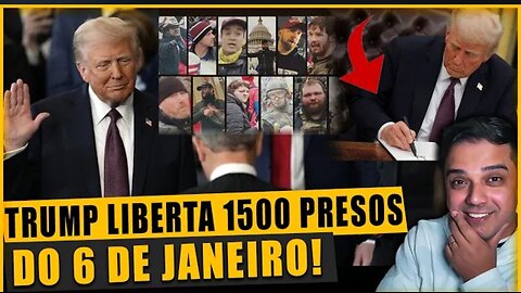 Histórico! TRUMP Assume e LIBERTA 1500 PRESOS do 6 de JANEIRO! Medicas FORTES foram tomadas