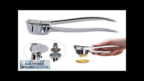 Garlic Press Crusher Mincer Kitchen Stainless Steel Garlic Smasher Squeezer Manual Press Review