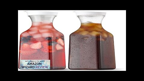 NETANY Plastic 50 Oz Water Carafe with Flip Top Lid Set Review