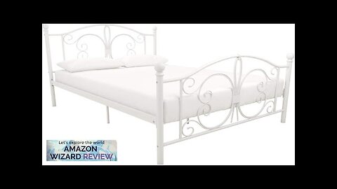 DHP Bombay Metal Platform Bed with Parisian Style Headboard and Footboard Adjustable Review