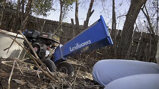 Wood chipper for fruit tree fertilizer and garden amenity