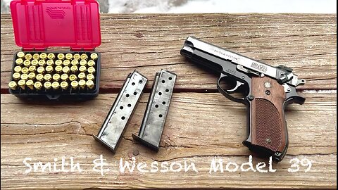 Smith and Wesson model 39. The first double to single action 9mm made in the USA and S&W first semi