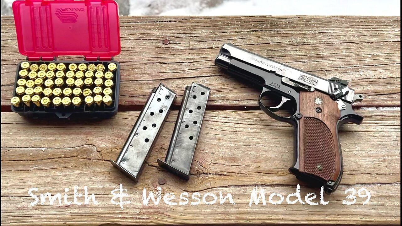 Smith and Wesson model 39. The first double to single action 9mm made in the USA and S&W first semi