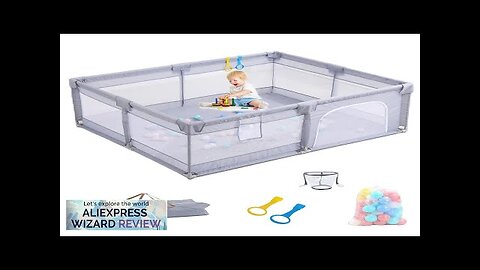 Extra Large Baby Playpen Safety Playard360 Degree Visible Kids Activity Center Fence Review