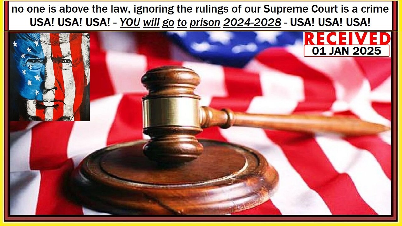 no one is above the law, ignoring the rulings of our Supreme Court is a crime