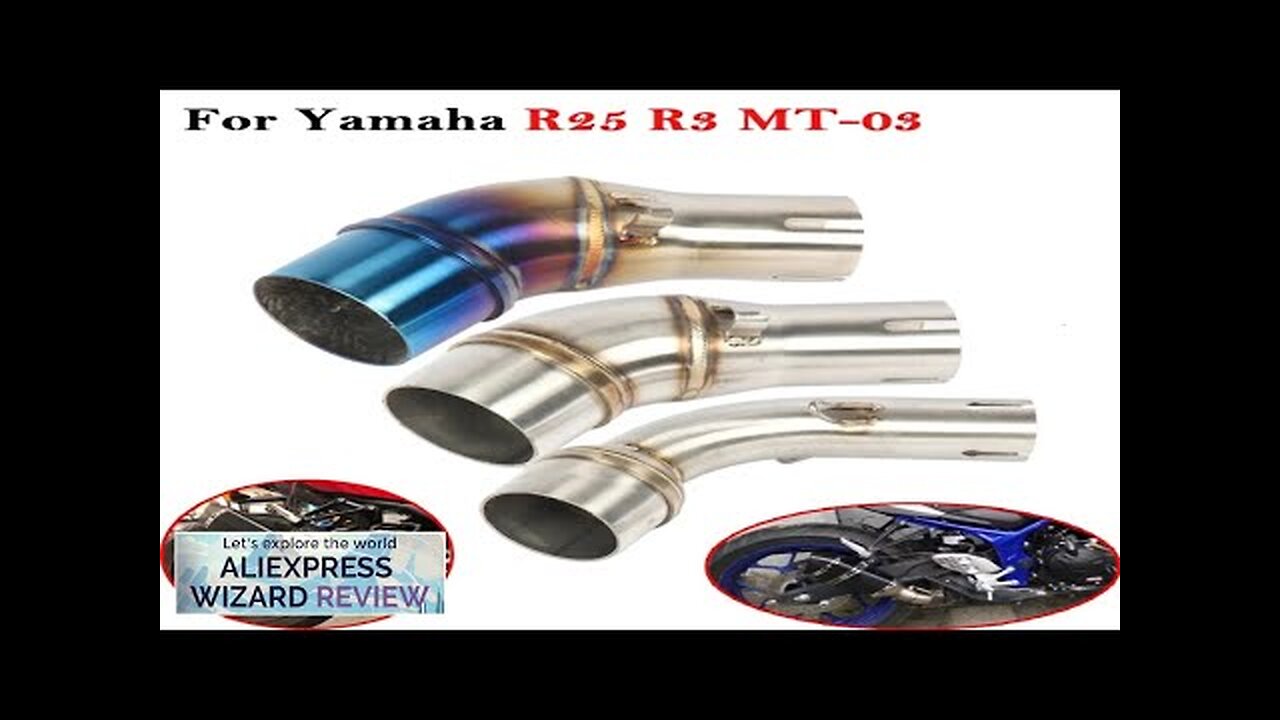 For Yamaha YZF R25 R3 MT-03 MT03 Motorcycle Exhaust 51mm Escape Systems Review