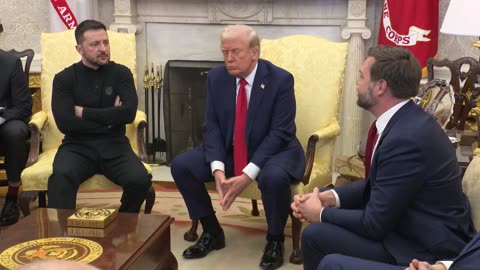 USA - Trump, il Vice JD Vance ed il Presidente ucraino Zelensky nello Studio Ovale (28.02.25)