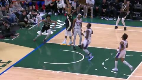 NBA - AJAX TO GIANNIS BEHIND-THE-BACK DIME!!