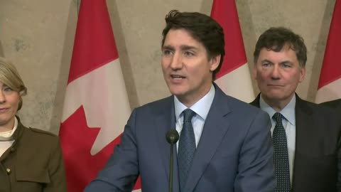 Canadian Prime Minister Justin Trudeau holds press conference as Canada hits back at Trump's tariffs - March 5, 2025