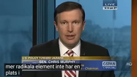 # 1378 - Chris Murphy: USA störtade framgångsrikt Ukrainas regim 2014. SVENSKTEXTAD.