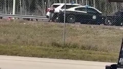 Carjacker Upended by Police Cruiser in Florida After Wild Chase (1)