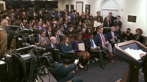 Press Secretary Karoline Leavitt Briefs Members of the Media