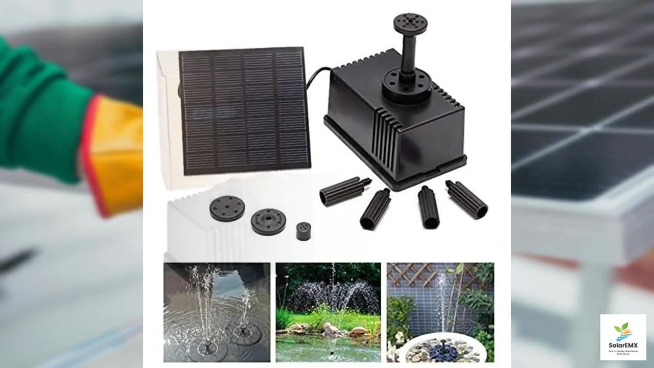 Submersible Sump Pump Fountain Solar Powered Pump