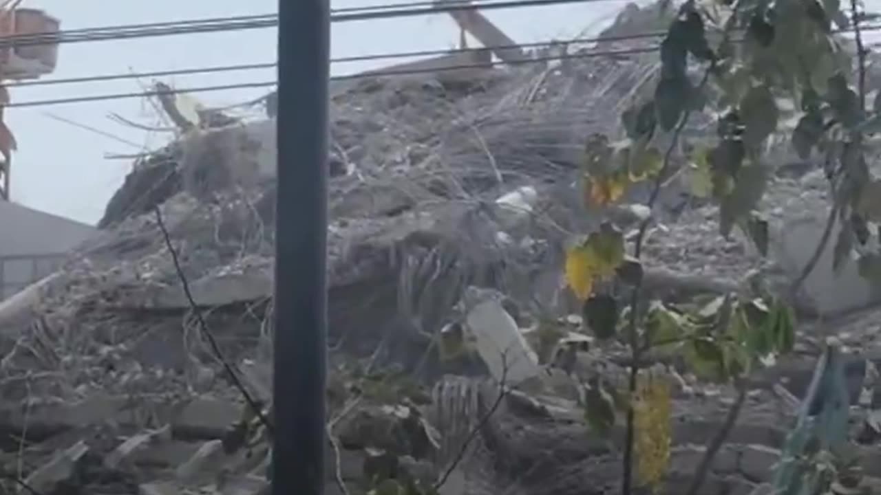 BREAKING: New video shows the aftermath of the skyscraper collapse in Bangkok, Thailand.