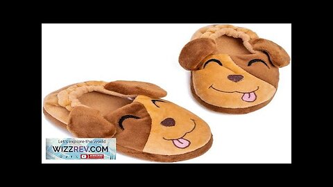 Toddler Boys Slippers Cartoon Cute Animals Plush Warm Home Shoes Review