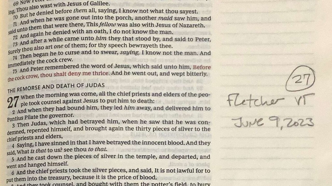 Matthew chapter 27