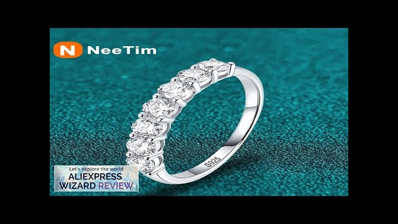 NeeTim Full Moissanite Ring for Women S925 Sterling Silver with 18k White Review