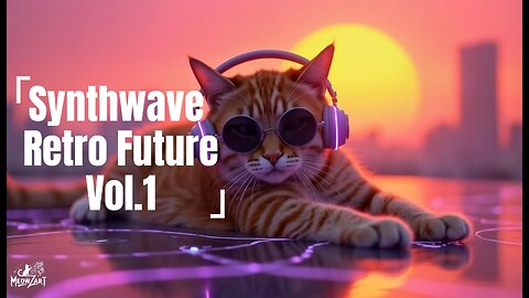 Synthwave Retro Future - 1 Hour of Cyberpunk Beats for Focus, Gaming & Neon Cat Vibes