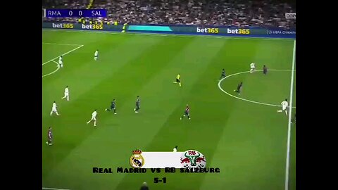 Real Madrid vs RB salzburg(5-1) football highlightsin UEFA champions league