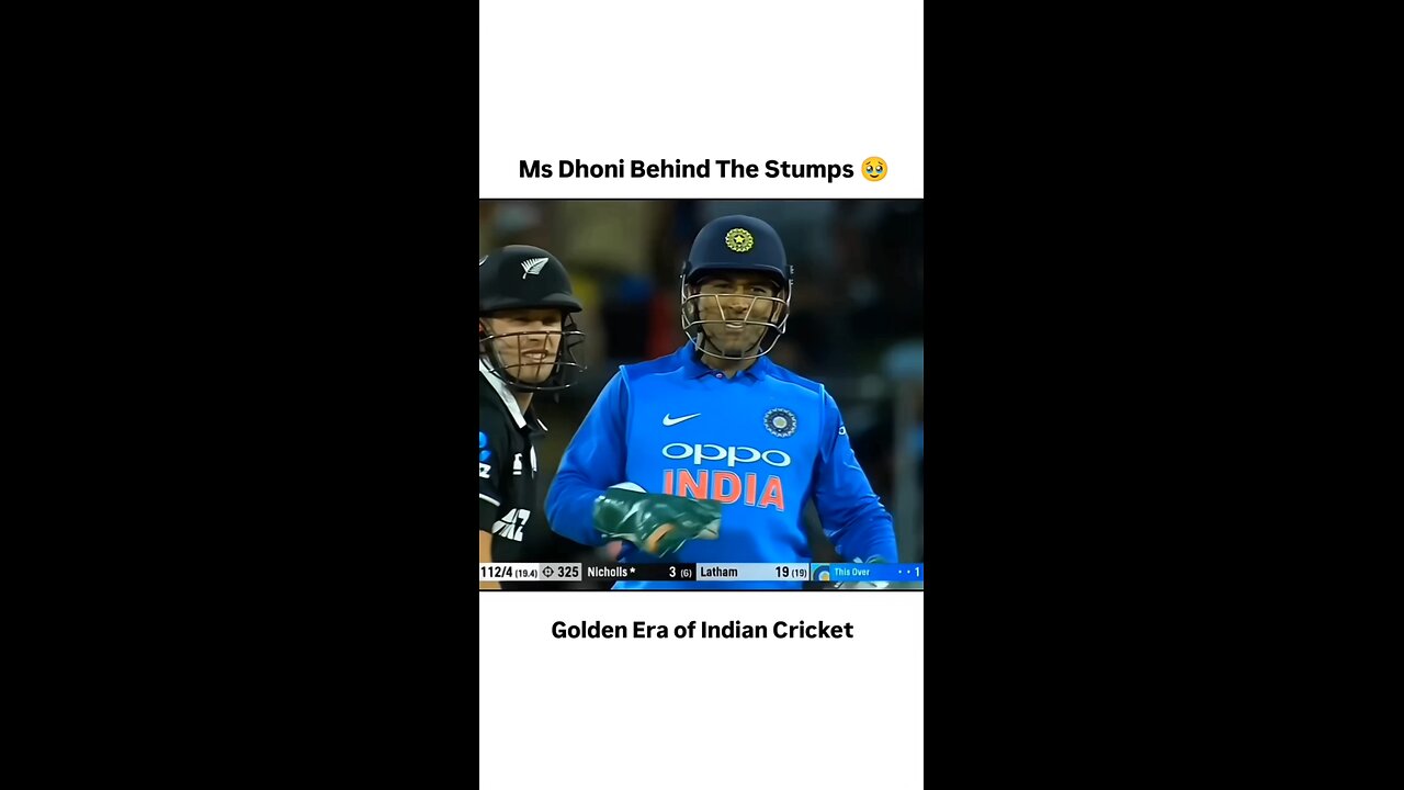 MS Dhoni Behind The Stumps