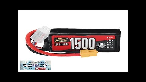 ZOP Power 3S 11.1V 1500mAh 120/240C 16.65Wh LiPo Battery XT60 Plug Review