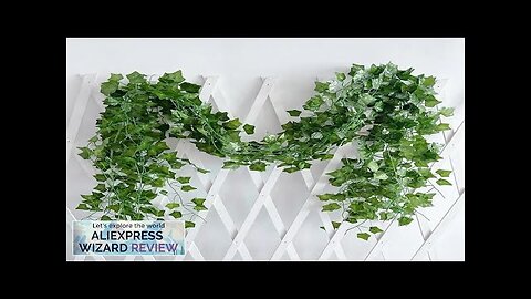 2.1m Artificial Plant Vine Green Ivy Leaf Garland Silk Wall Hanging Vine Review