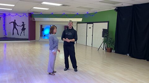 Rumba/Foxtrot Crossovers 1/4 left turns