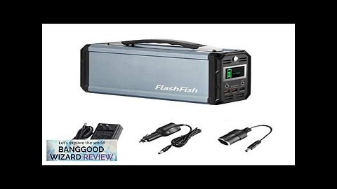 US Direct FLASHFISH 60000mAh 300W Portable Solar Power Station Emergency Energy Supply Review