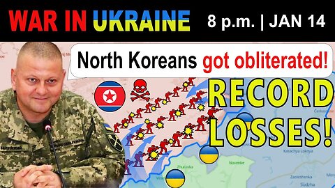 14 Jan: HILLS OF DEAD BODIES: Ukrainians DESTROY 4,000 NORTH KOREANS IN KURSK. | War in Ukraine