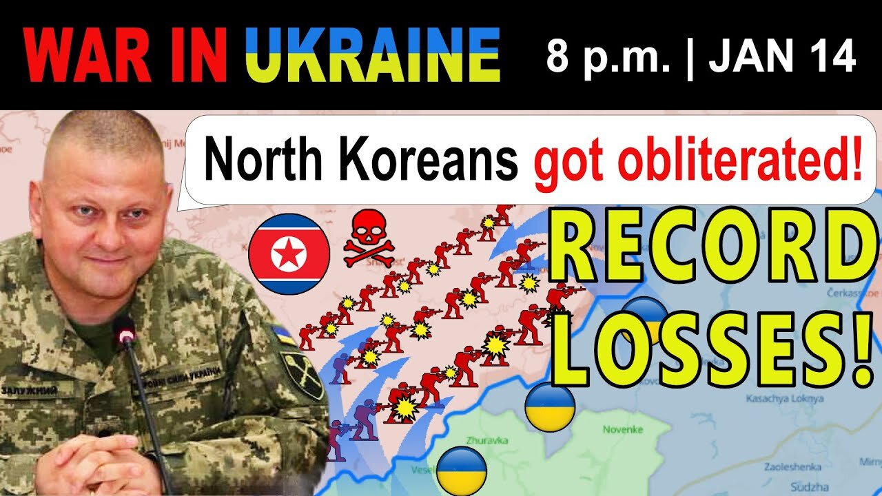 14 Jan: HILLS OF DEAD BODIES: Ukrainians DESTROY 4,000 NORTH KOREANS IN KURSK. | War in Ukraine