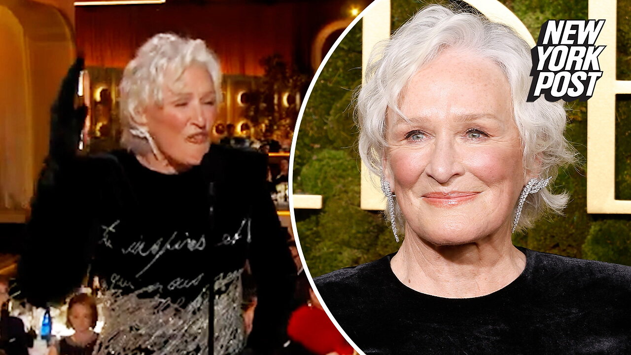 Glenn Close censored during 2025 Golden Globes speech