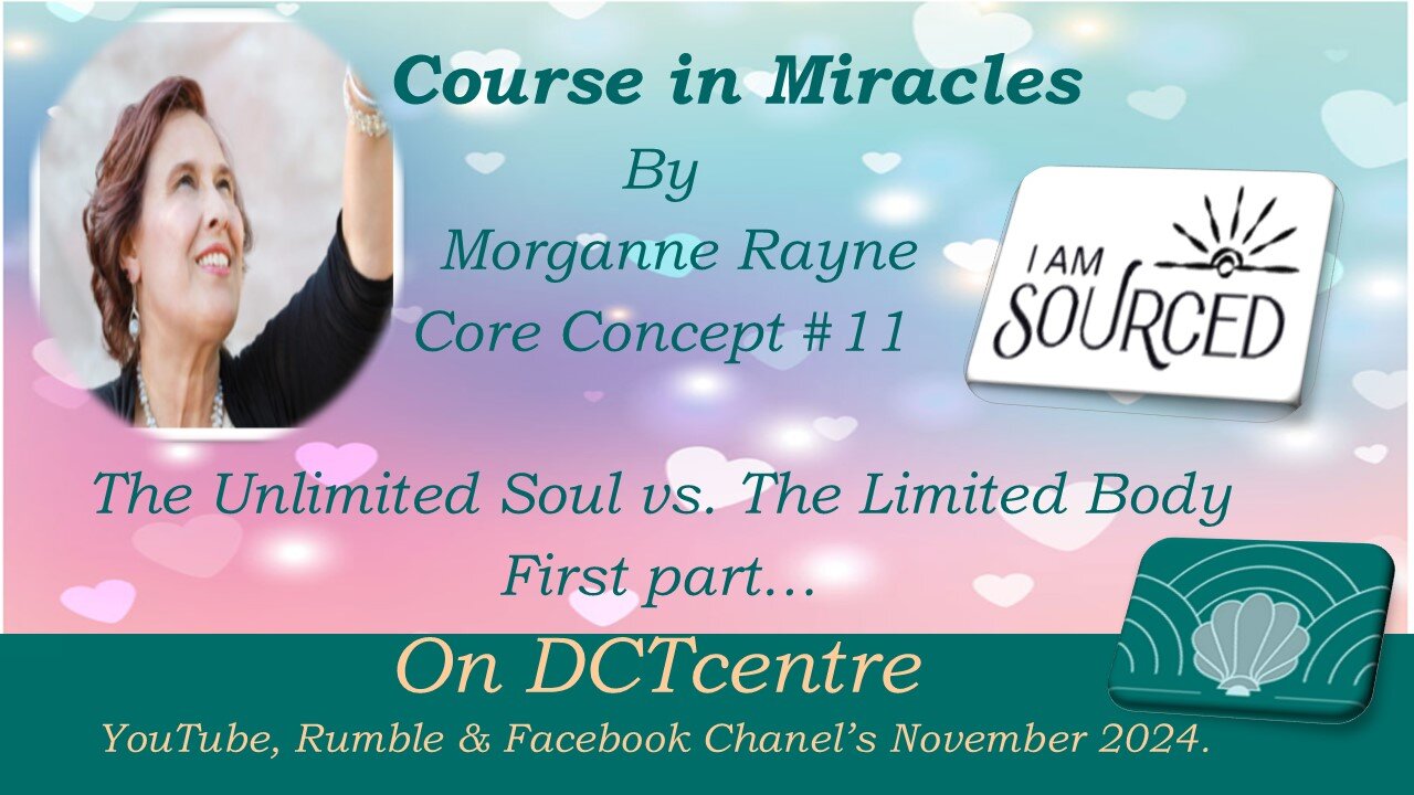 Course in Miracles by Morganne Rayne Concept #11#First part The Unlimited Soul vs. the Limited Body