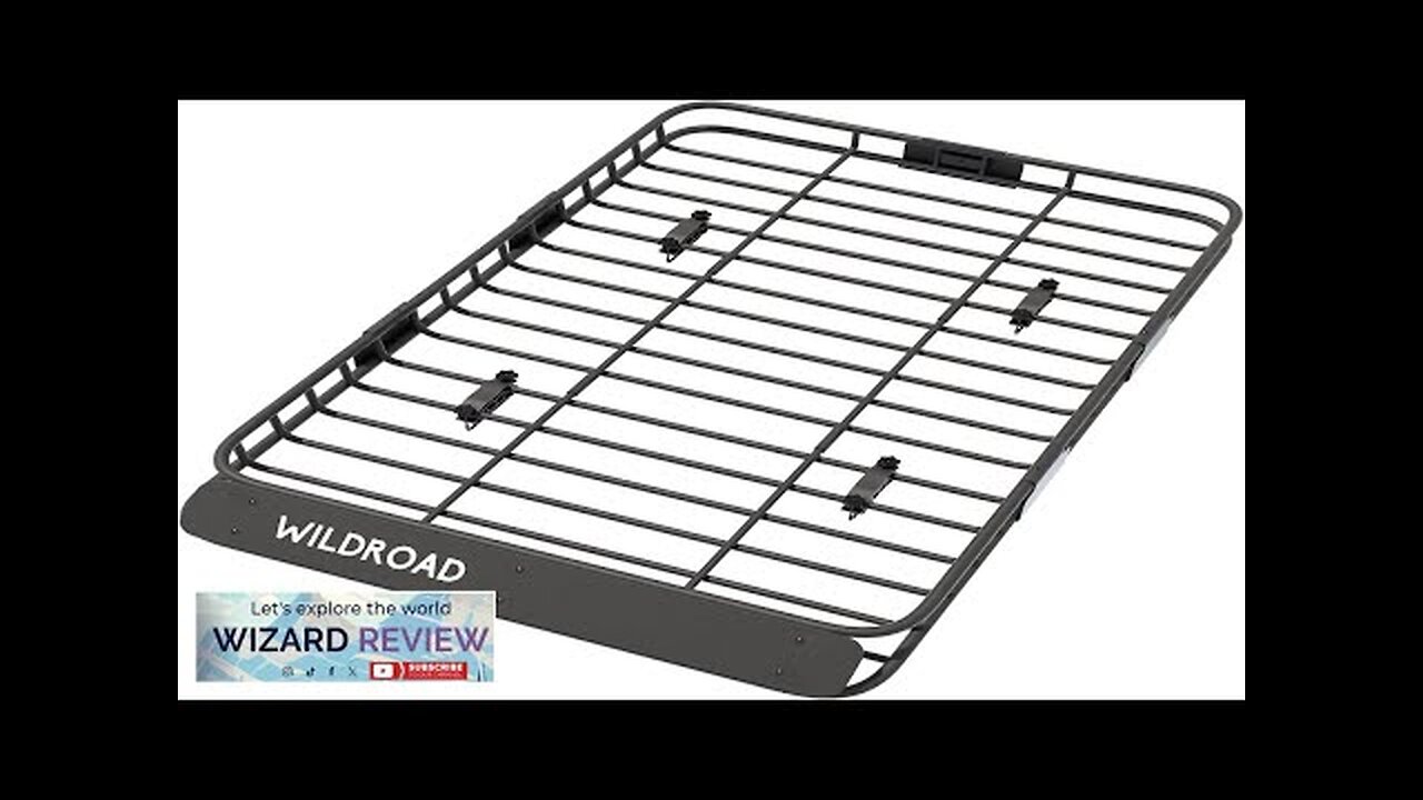 WILDROAD Roof Rack Cargo Basket Upgraded 4” Fence Car Roof Basket Review