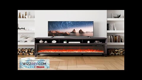 VEVOR 80" Fireplace TV Stand with 20 Flame Clolors Remote Control Review