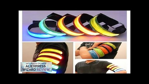 LED Reflective Bracelet Nylon Adjustable Armband Luminous Night Running Cycling Climing Review