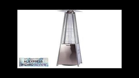 Outdoor Heaters Outdoor Propane Heater Tower With Wheels Stainless Steel Pyramid Review