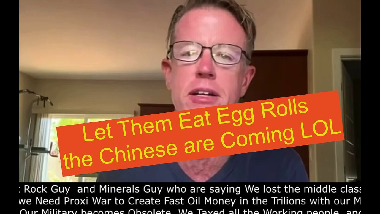 Let Them Eat Egg Rolls the Chinese are Coming