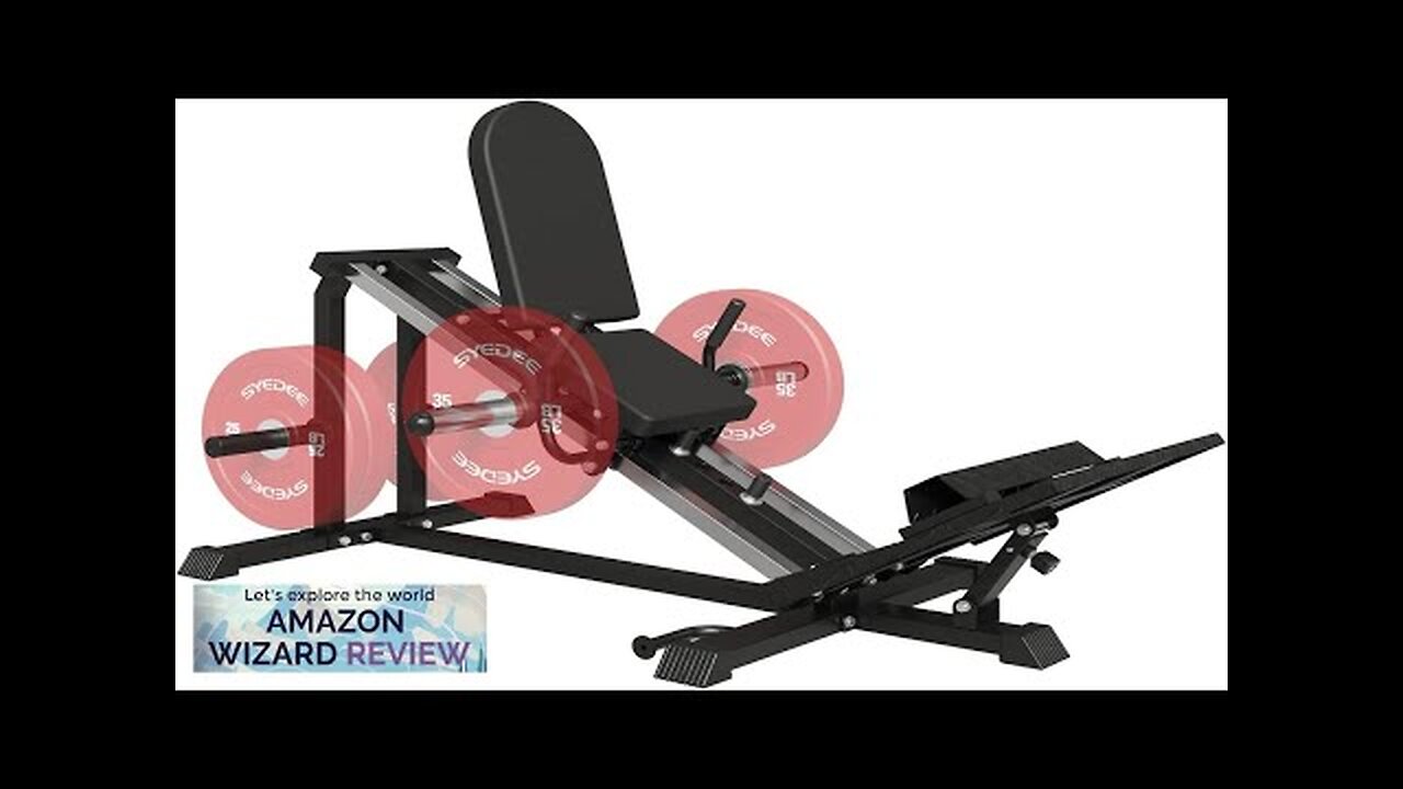 Leg Press Machine Compact Leg Sled Machine with Band Pegs and Calf Review