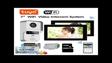 Tuya Smart 7 Inch 2 Monitor WiFi 1080P Video Doorbell Outdoor Door Review