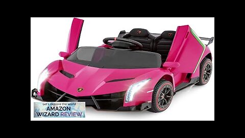 OLAKIDS Kids Ride On Car 12V 4WD Licensed Lamborghini Veneno Electric Vehicle Review