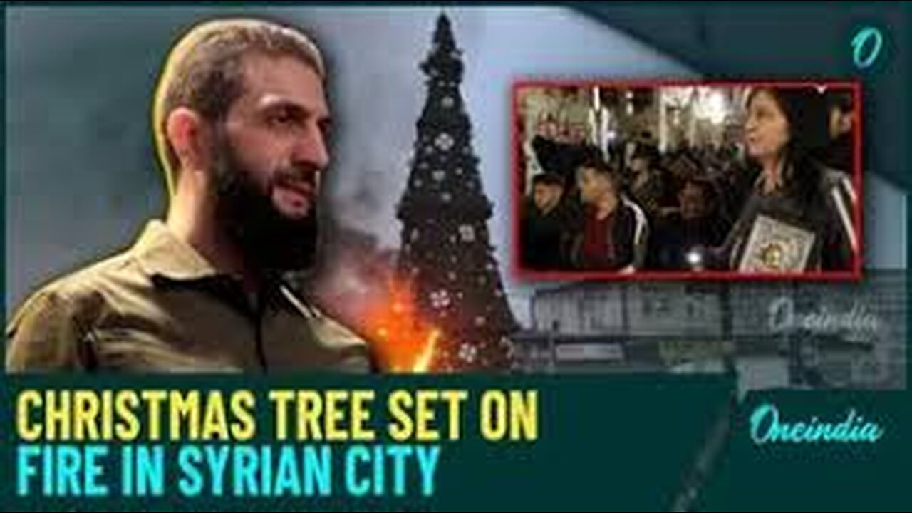 Chechnya Terrorists in Syria burning Christmas tree? | Malay Subs |