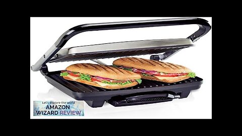 Hamilton Beach Panini Press Sandwich Maker & Electric Indoor Grill Upright Storage Review