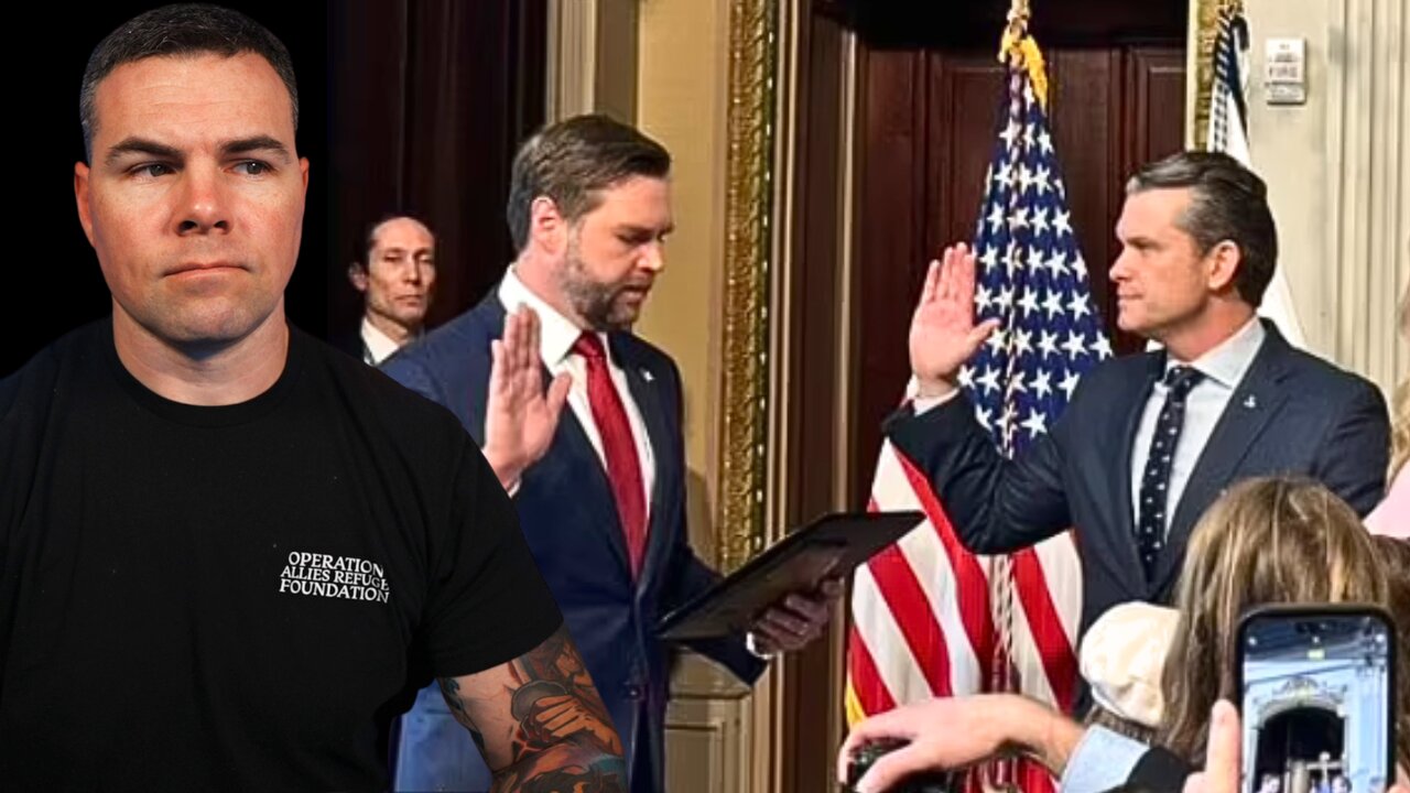 Vice President JD Vance Swears In Pete Hegseth as Secretary of Defense